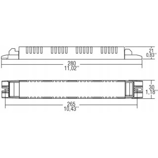 Zasilacz LED MPX 100W / 350mA 277V Slim