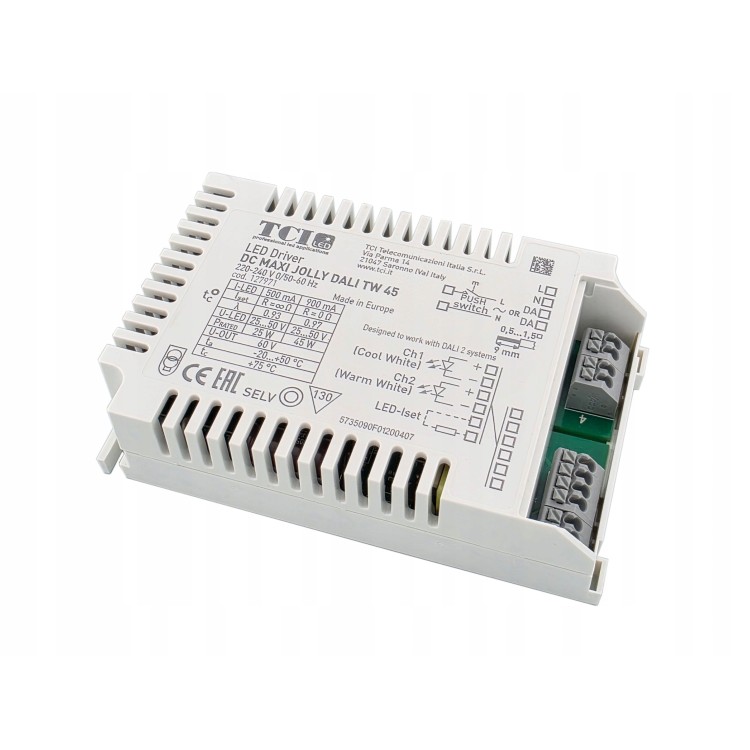 Zasilacz LED DC MAXI JOLLY DALI TW 45W 900mA