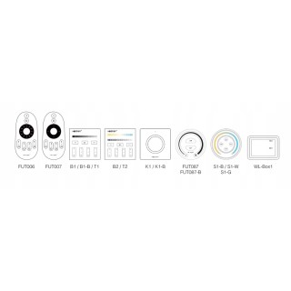 MiBoxer FUT035S Sterownik LED biały Dual White CCT WW 2,4Ghz