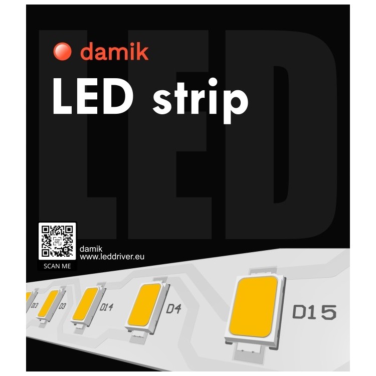 Taśma LED 2835 24V 1m 11,5W/m 3000K 128led/m 1635lm/m S10 IP20