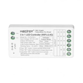 MiBoxer FUT037W+ Sterownik LED WiFi 2.4G RGB/RGBW/RGB+CCT Milight