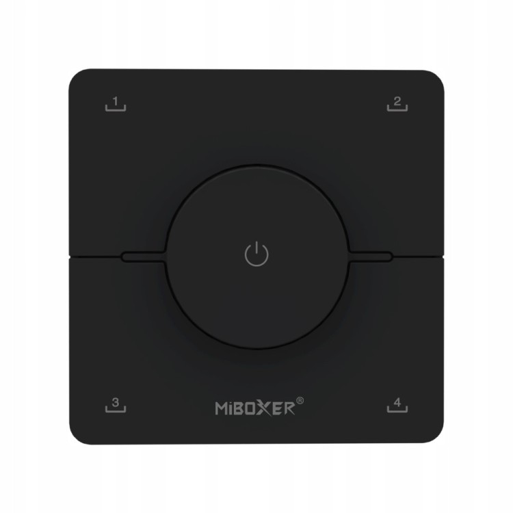 MiBoxer K0-B ścienny przycisk 2.4GHz Czarny bezprzewodowy Milight
