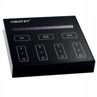 MiBoxer B1-B Pilot LED jasność 4-stref 2.4GHz Dotykowy panel czarny Milight
