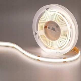 DAMIK Taśma LED COB 12V 10W/m 4000K CRI80, 320 LED/m, 5m, IP20