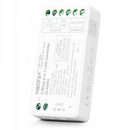 MiBoxer LC2-RF Sterownik CCT LED Tunable White 2.4GHz RF Milight