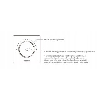 MiBoxer TRI-K1ZR ściemniacz obrotowy Zigbee 3.0 + 2.4GHz Tuya Smart