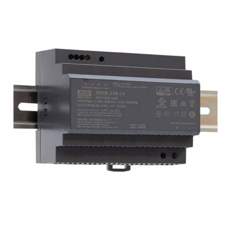 Zasilacz led na szynę DIN RAIL MEAN WELL HDR-150-24