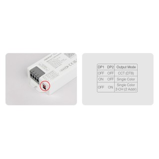 MiBoxer DL2 DALI-2 (DT8) sterownik LED CCT / Single Color 2-kanały NOWOŚĆ