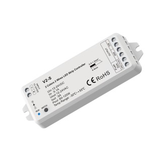 SkyDance V2-S Sterownik LED 2.4Ghz CCT Tunable White (WW+CW, 2-żyłowy)