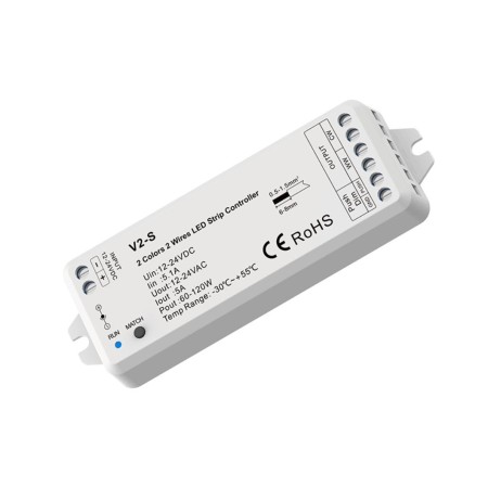 SkyDance V2-S Sterownik LED 2.4Ghz CCT Tunable White (WW+CW, 2-żyłowy)