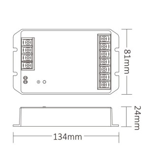 MiBoxer HW2 sterownik LED 2w1 mono/CCT WiFi+2,4GHz high current 30A 12-48V