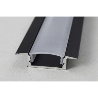 PrimoLight Slim recessed aluminum profile black - leddriver.eu