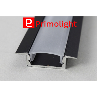 PrimoLight Slim recessed aluminum profile black - leddriver.eu