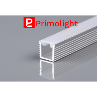PrimoLight LED aluminum profile high silver - leddriver.eu