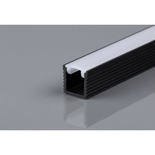 PrimoLight Profil aluminiowy LED wysoki czarny - leddriver.eu