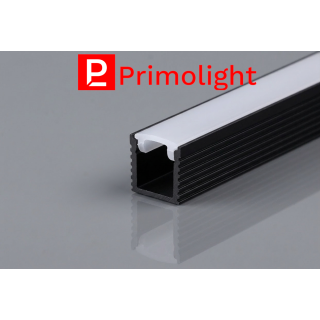 PrimoLight Aluminum profile high black - leddriver.eu