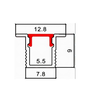 PrimoLight Profil aluminiowy LED wpuszczany czarny - leddriver.eu