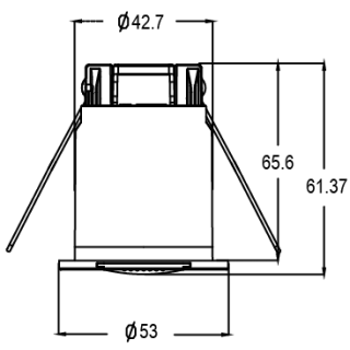 DAMIK IBIS 117360B Czujnik ruchu PIR - leddriver.eu