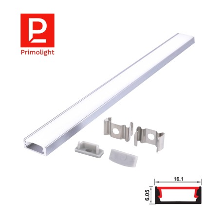 PrimoLight Profil aluminiowy LED anodowany slim srebrny - leddriver.eu
