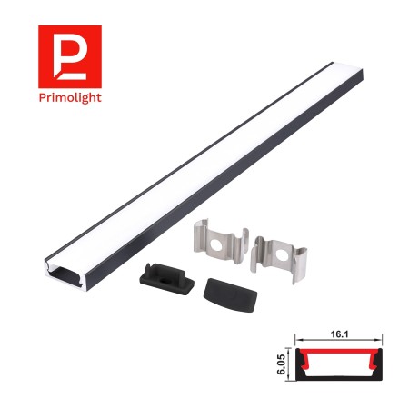 PrimoLight Profil aluminiowy LED anodowany slim czarny - leddriver.eu