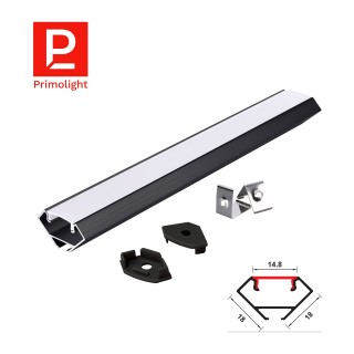 PrimoLight Profil aluminiowy LED narożny srebrny - leddriver.pl