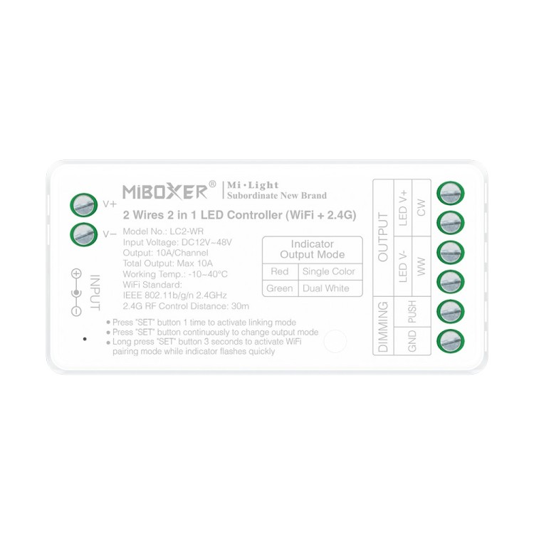 Sterownik LED MiBoxer LC2-WR - leddriver.eu