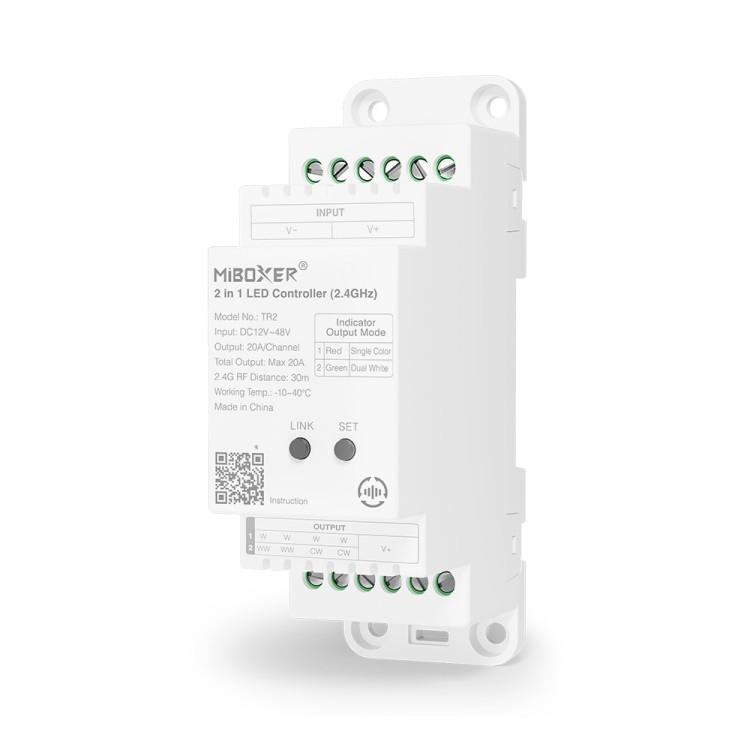 MiBoxer TR2 LED driver for DIN rail - leddriver.eu