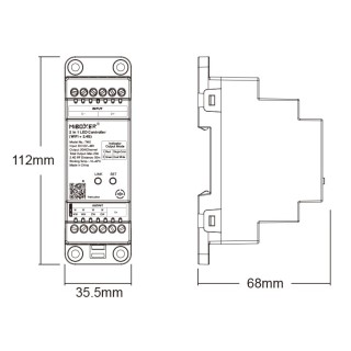 MiBoxer TW2 DIN Rail LED Controller - leddriver.eu