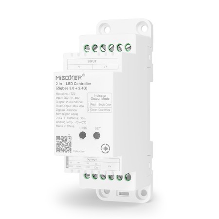 Sterownik LED MiBoxer TZ2 na szynę DIN- leddriver.eu