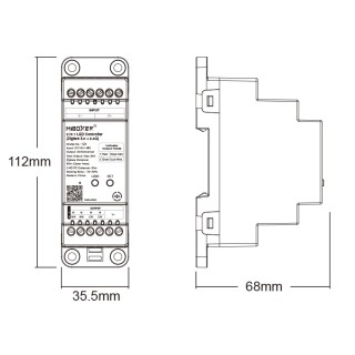 Sterownik LED MiBoxer TZ2 na szynę DIN- leddriver.eu