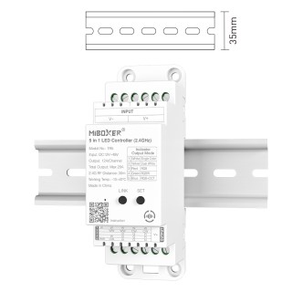 Sterownik LED MiBoxer TR5 na szynę DIN- leddriver.eu