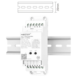 MiBoxer TW5 DIN Rail LED Controller - leddriver.eu
