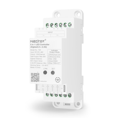 Sterownik LED MiBoxer TZ5 na szynę DIN- leddriver.eu