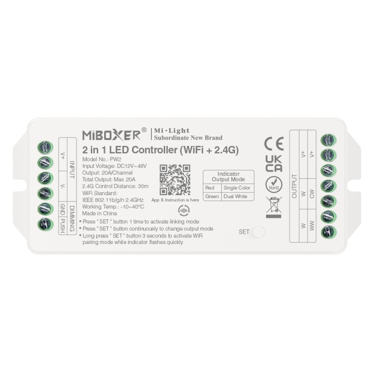 MiBoxer PW2 LED Strip Controller - leddriver.eu