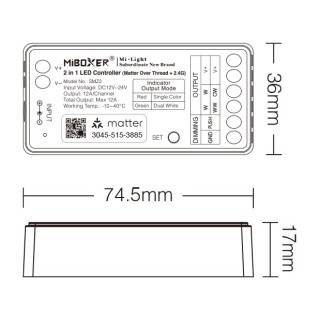 MiBoxer SMZ2 Sterownik LED Matter over Thread - leddriver.eu