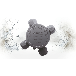 DAMIK ROUND CLOX 4T 2-2 IP68 450V Puszka Łączeniowa Hermetyczna Czterodrożna X