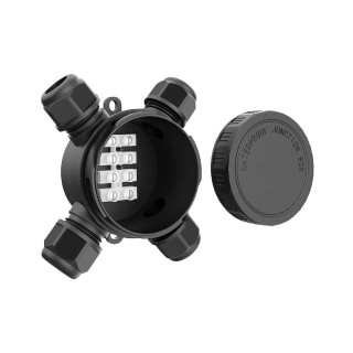 DAMIK ROUND CLOX 4T 2-2 IP68 450V Puszka Łączeniowa Hermetyczna Czterodrożna X