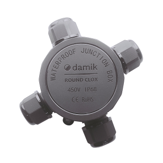DAMIK ROUND CLOX 4T 2-2 IP68 450V Puszka Łączeniowa Hermetyczna Czterodrożna X