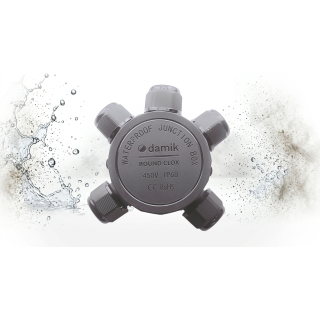 DAMIK ROUND CLOX 5T – IP68 450V Puszka Łączeniowa Hermetyczna Pięciodrożna