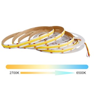Taśma LED Primolight COB CCT 24V 7+7 W/m 2700-6500K 624LED/m NEON IP20 MOCNA 10mm 5m