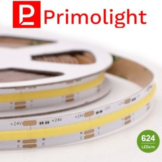 Taśma LED COB CCT 24V 7+7 W/m 2700-6500K 624LED/m NEON IP20 MOCNA 10mm 10m